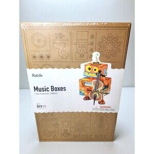 Rolife 3D Puzzle Music Box Little Performer Robot DIY Model Kit Gift New